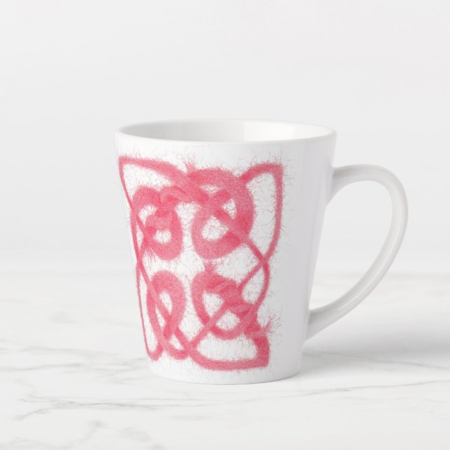 ROSE CELTIC KNOT Latte Mug (Droite)