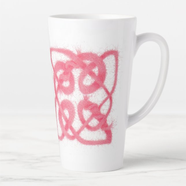 ROSE CELTIC KNOT Tall Latte Mug (Droite)
