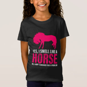 Rose Chaud Oui Je Sens Comme Un T-shirt Cheval