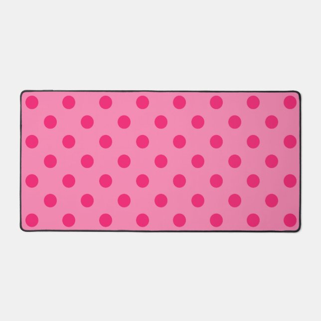 Rose Chaud Sur Pois Rose Design Motif (Recto)
