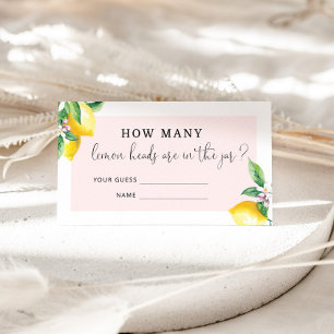 Rose Combien de têtes de citron carte de boîtier