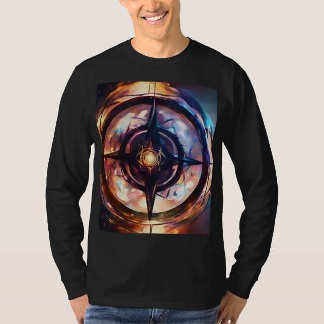 Rose Compass T-Shirt Design - Un symbole de l'amou (Devant)