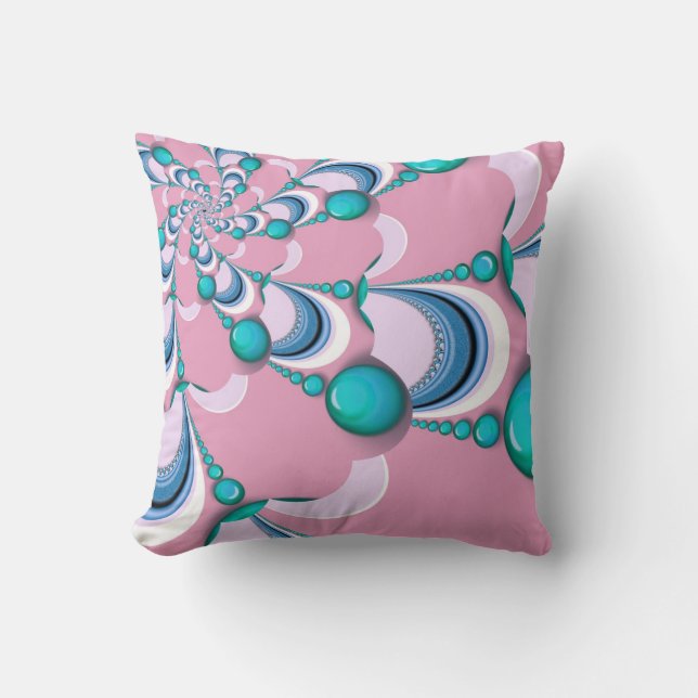 Rose + Coussin super en bon état de fractale de (Recto)
