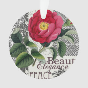 Rose Damask Joli Floral Antique