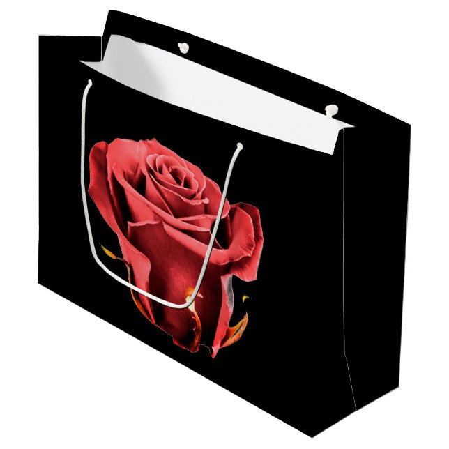 Rose d'amour Sac cadeau (Devant Angle)