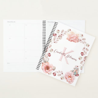 Rose d'aquarelle Wreath personnalisée | BLANCHE