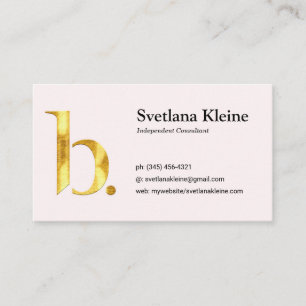 Rose de cartes de visite de Beautycounter