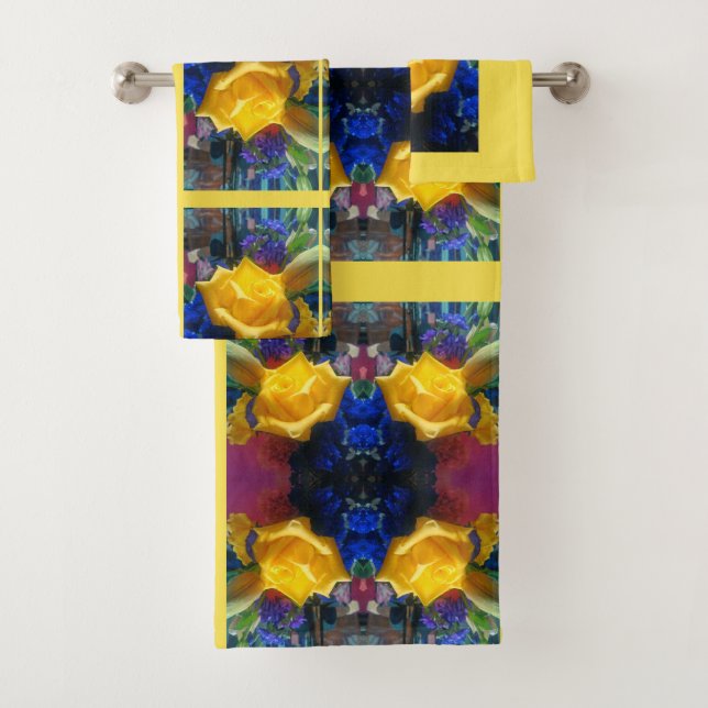 Rose de fleurs jaunes (En situation)