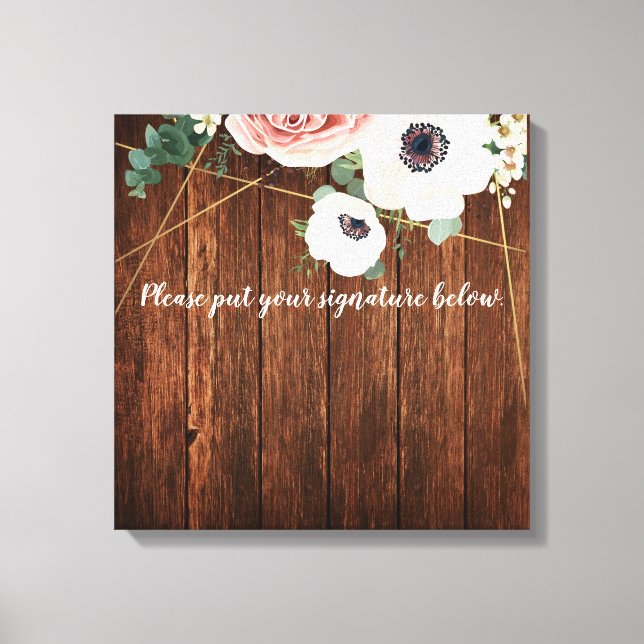 rose de jardin géométrique en toile de signature d (Recto)