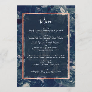 Rose de la Marine Bouquet Mariage Menu