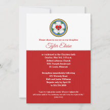 Rose de la Sainte Croix de Luther Invitation Rouge