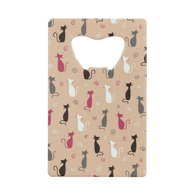 rose de motif de chats (Devant)