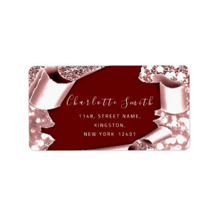 Rose de Parties scintillant 3D RSVP Roya Étiquette