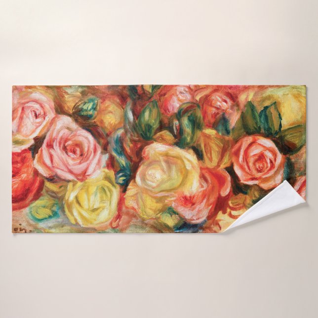 Rose de Pierre Auguste Renoir (Serviette de bain)