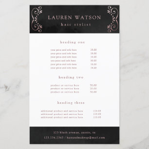 rose de soie noire service or et le prix flyer