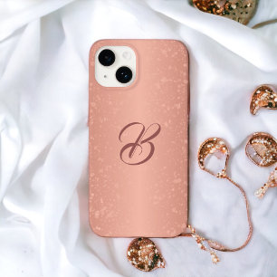 Rose d'étincelle or Look coque iphone monogramme