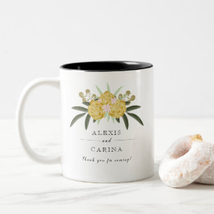 Rose d'or & Feuilles botaniques Mug