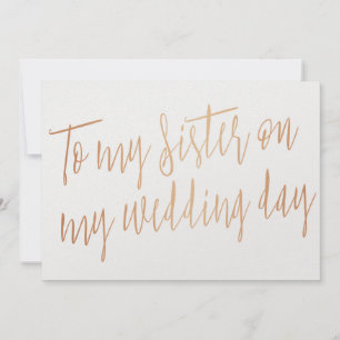 Rose d'or moderne "À ma soeur le jour de mon maria