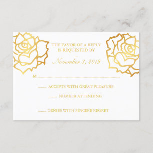 Rose d'or RSVP - Blanc