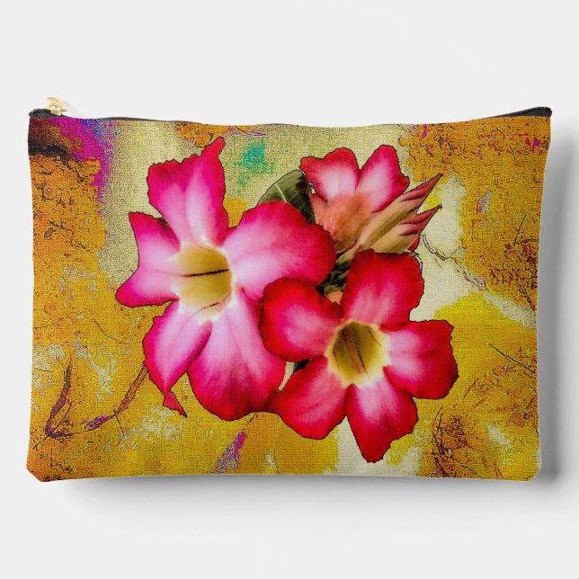 Rose du désert Fleurs sur Sable Imprimer Coupe Sac (Recto)