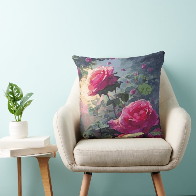 Rose du printemps - Coussin (Chaise)