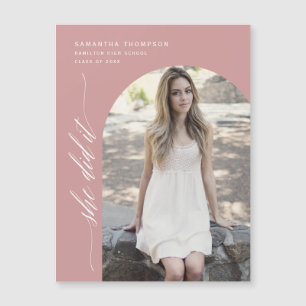 Rose Dusty Elle L'A Fait Arch Photo Graduation Mag