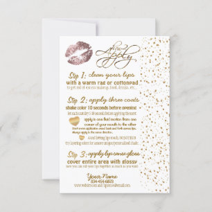 Rose Dusty & Gold Confetti Lip Instructions 3