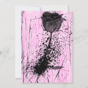 Rose éclaboussé Punk Lolita Sweet 16 Invitation