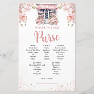 Rose Elle est hors du marché Jeu de sac à main pou