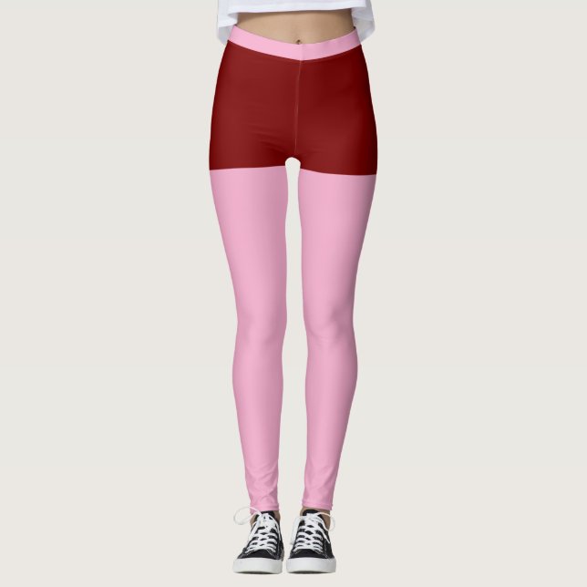 « ROSE ÉMOUVANT » – LEGGINGS DE VÊTEMENTS ACTIFS (Devant)