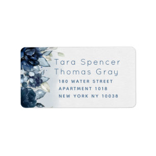 Rose en cascade mariage RSVP Étiquette d'enveloppe