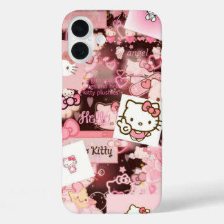 Rose esthétique Hello Kitty iPhone 16 Plus Coque