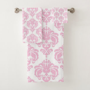 Rose et Blanc Royal Glam Damassé Féminin Glam