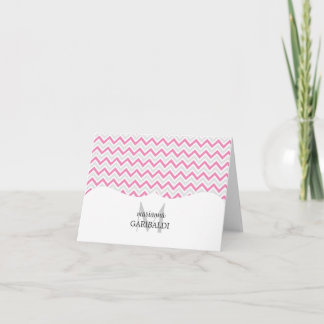 Rose et moderne de Chevron personnalisés