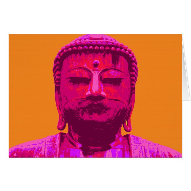 Rose et orange de Bouddha d'art de bruit (Devant horizontal)
