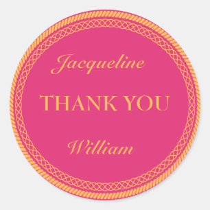 Rose et orange Fluorescent / Étiquettes néon