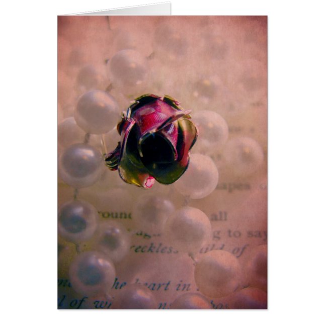 Rose et perles à vie morte (Devant)