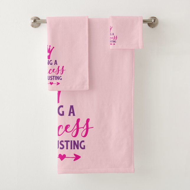 Rose et pourpre Être une princesse est épuisant (En situation)