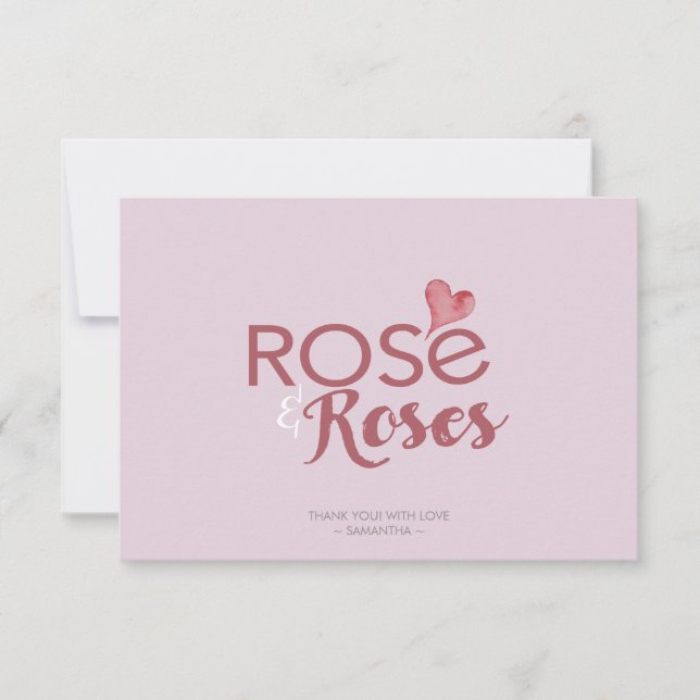 Rosé et Rose le Merci de la Saint Valentin (Devant)