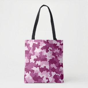 Rose et sac fourre-tout pourpre à motif de