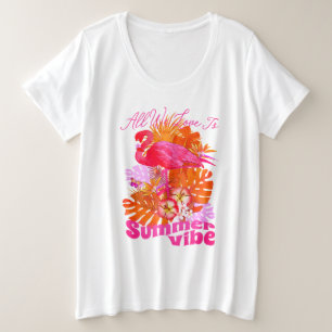 Rose flamant d'été