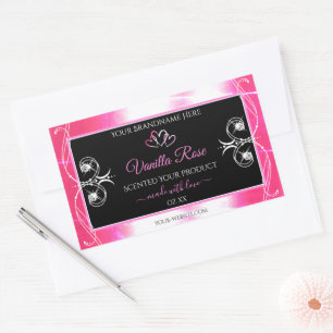 Rosé flashy éblouissant Produit Diamants Étiquette