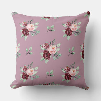 Rose Floral/Blue Floral Country Designer Coussin