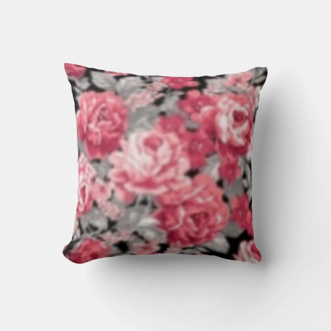 Rose Floral Coussin (Recto)