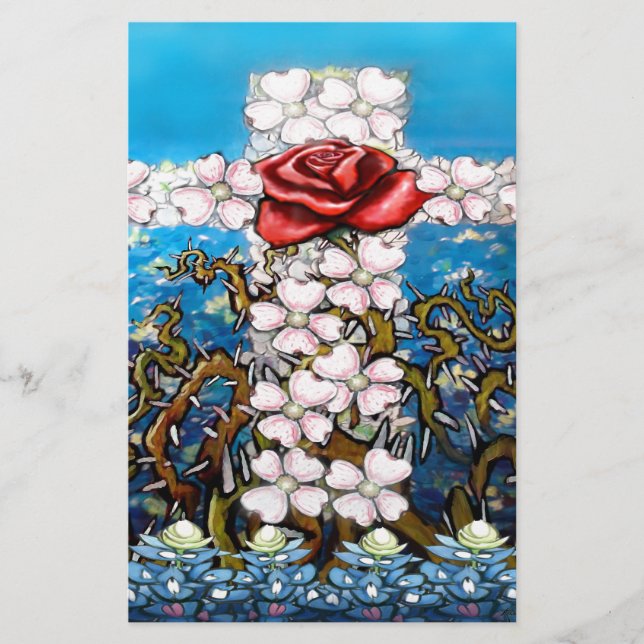 Rose Floral Cross (Devant)