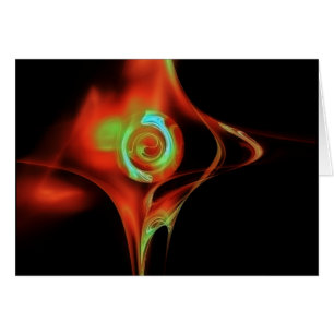 ROSE FRACTAL, bleu vert rouge