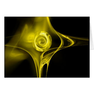 ROSE FRACTAL, jaune violet