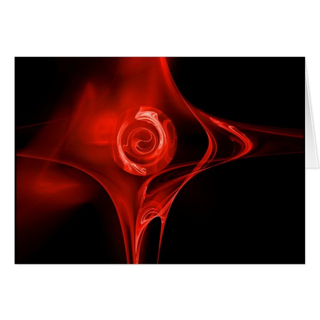 ROSE FRACTALE, rouge (Devant horizontal)