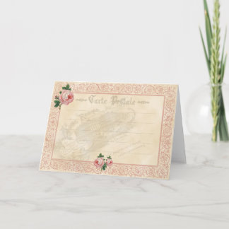 Rose français - Carte de voeux