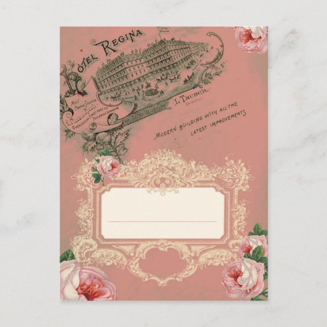 Rose français - Carte postale (Devant)